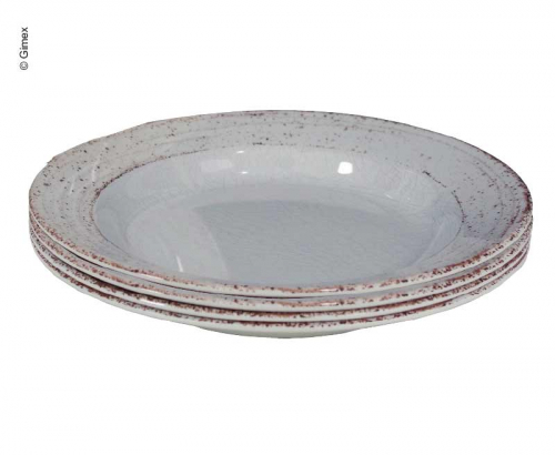 Купить онлайн Набор меламиновых глубоких тарелок CASA GREY 4 шт.